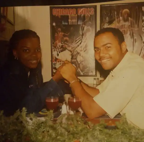 Throwback photo of Ramsey Noah and Empress Njamah